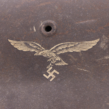 WWII German M42 Single Decal Luftwaffe Helmet (NS66)