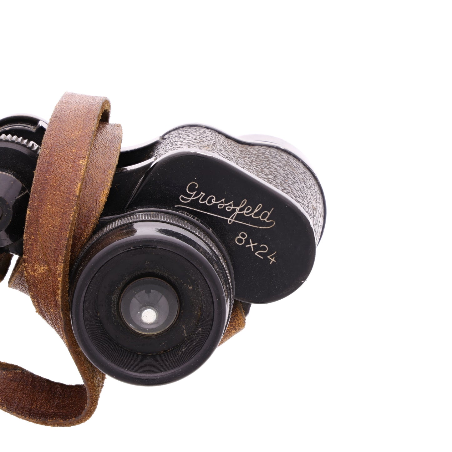 WWII German Private Purchase 8x24 Grossfeld Binoculars by Hensoldt Wetzlar with Strap