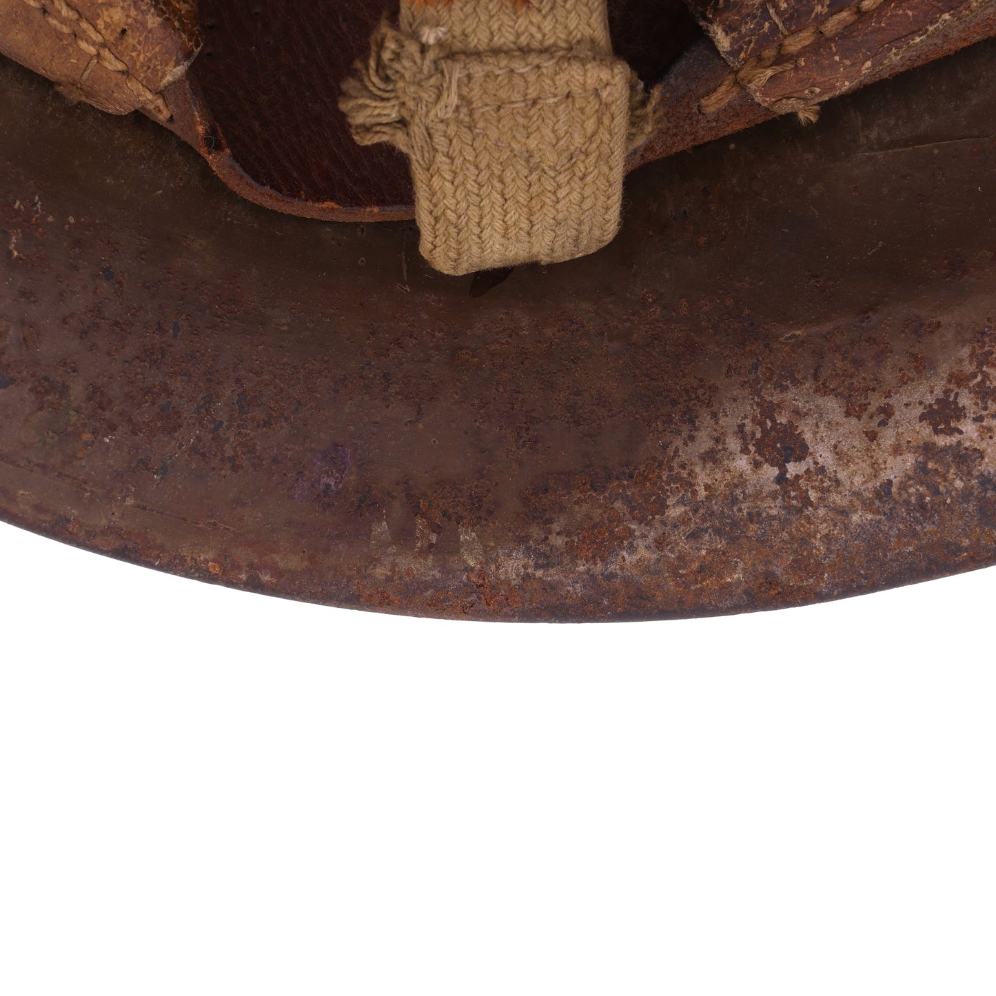 WWII Imperial Japanese Army Type 90 Helmet, 2 Type 30 Bayonets for Arisaka Type 99 Rifle, & First Class Private Rank Insignia Patch Recovered by S/Sgt. Marvin W. Ritter (USMC)