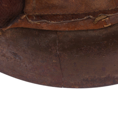 WWII Imperial Japanese Army Type 90 Helmet, 2 Type 30 Bayonets for Arisaka Type 99 Rifle, & First Class Private Rank Insignia Patch Recovered by S/Sgt. Marvin W. Ritter (USMC)