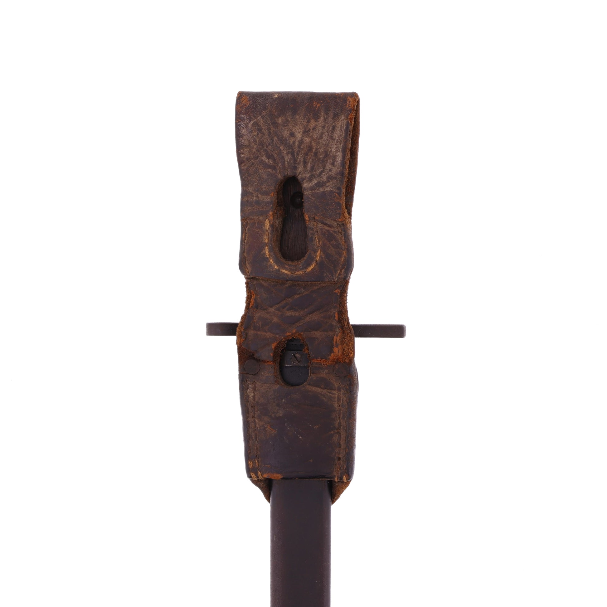 WWII Imperial Japanese Army Type 90 Helmet, 2 Type 30 Bayonets for Arisaka Type 99 Rifle, & First Class Private Rank Insignia Patch Recovered by S/Sgt. Marvin W. Ritter (USMC)