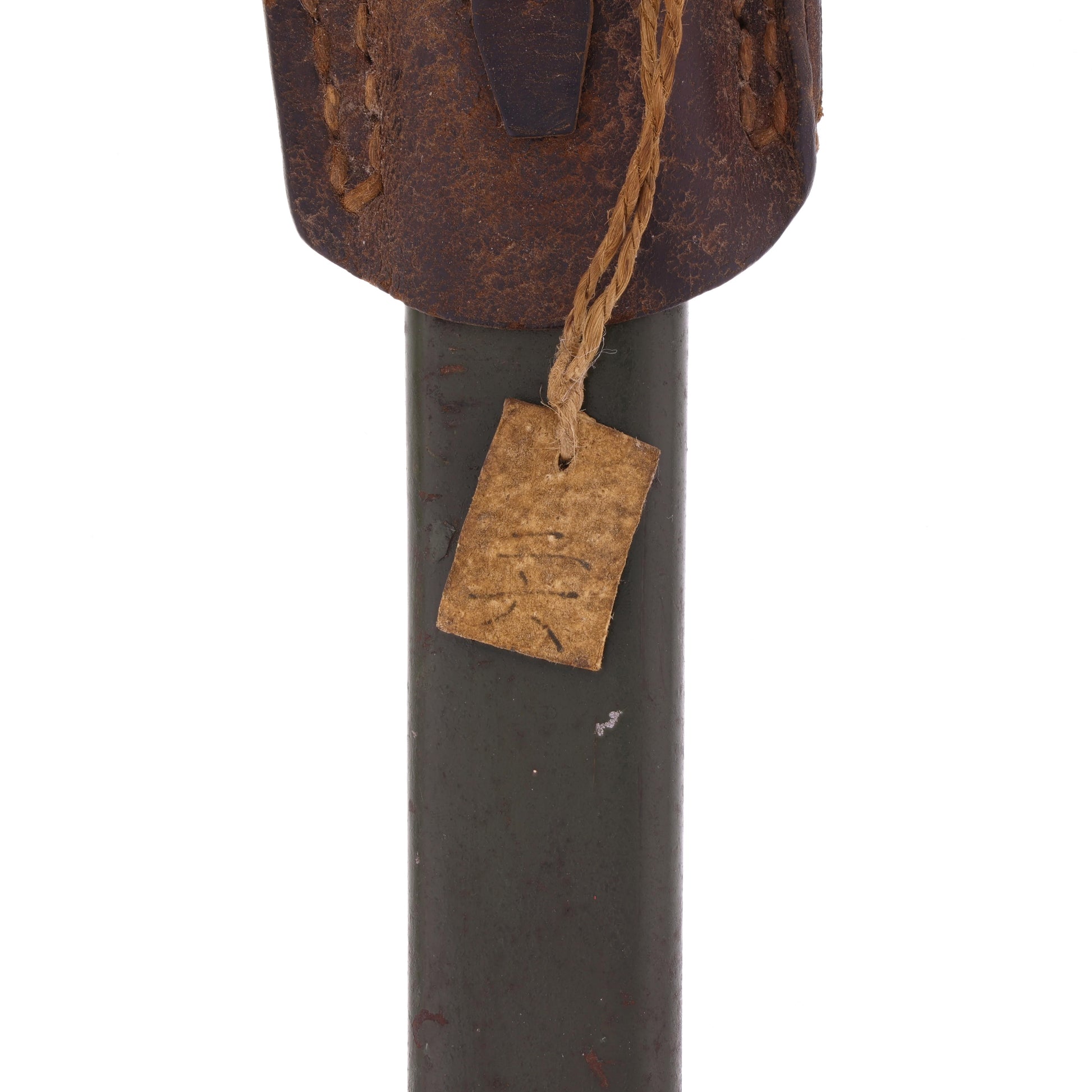 WWII Imperial Japanese Army Type 90 Helmet, 2 Type 30 Bayonets for Arisaka Type 99 Rifle, & First Class Private Rank Insignia Patch Recovered by S/Sgt. Marvin W. Ritter (USMC)