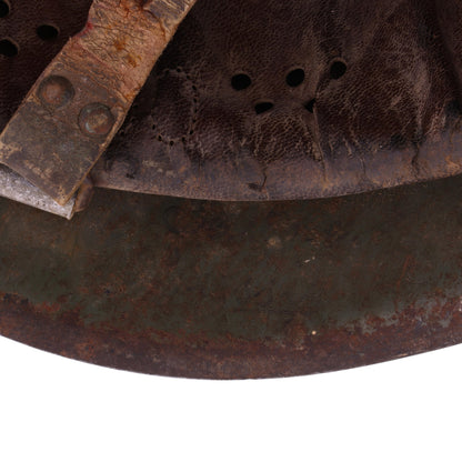 WWII Italian M33 Helmet with Camouflage Paint (Size 60)