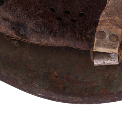 WWII Italian M33 Helmet with Camouflage Paint (Size 60)