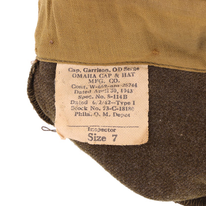 WWII USAAF Wool Service Jacket, M37 Wool Service Shirt, Garrison Caps, Trousers Belt, & Collar Discs Attributed to T/Sgt. William T. Alexander