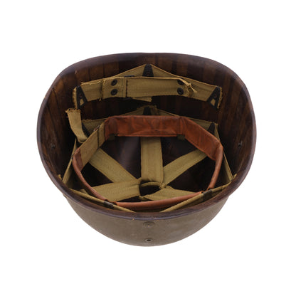 WWII U.S. Firestone M-1 Helmet Liner with Headband & Neckband (1944-45)