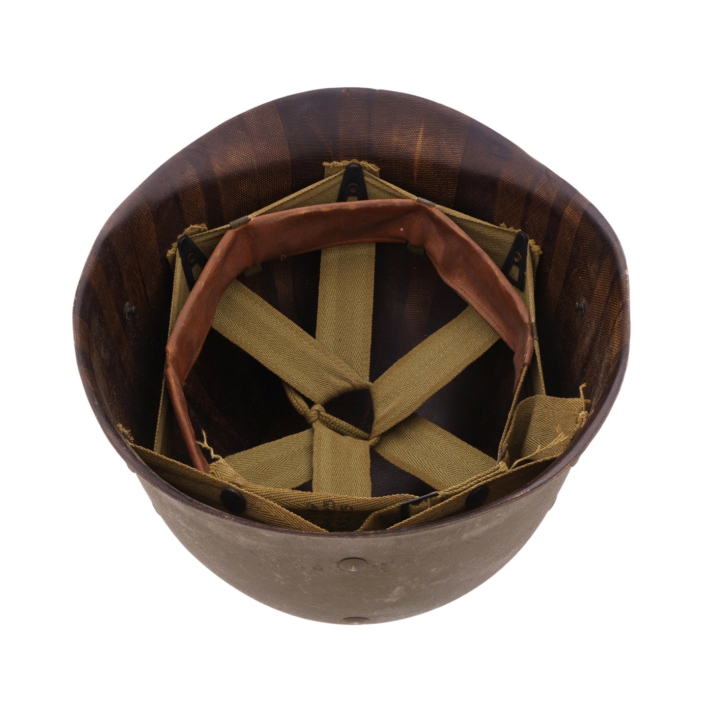 WWII U.S. Firestone M-1 Helmet Liner with Headband & Neckband (1944-45)