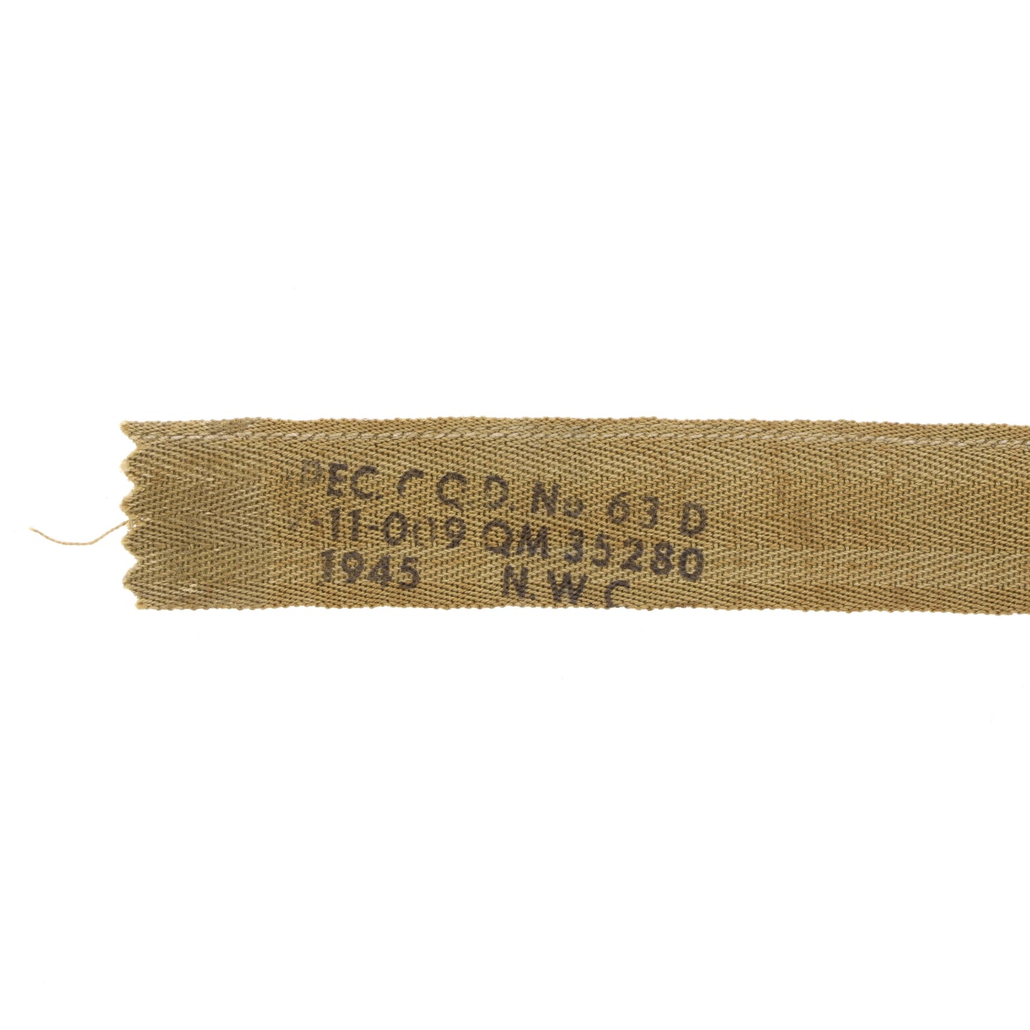 WWII U.S. M-1 Helmet Liner Headband by Norman W. Cook, Inc. (1945)