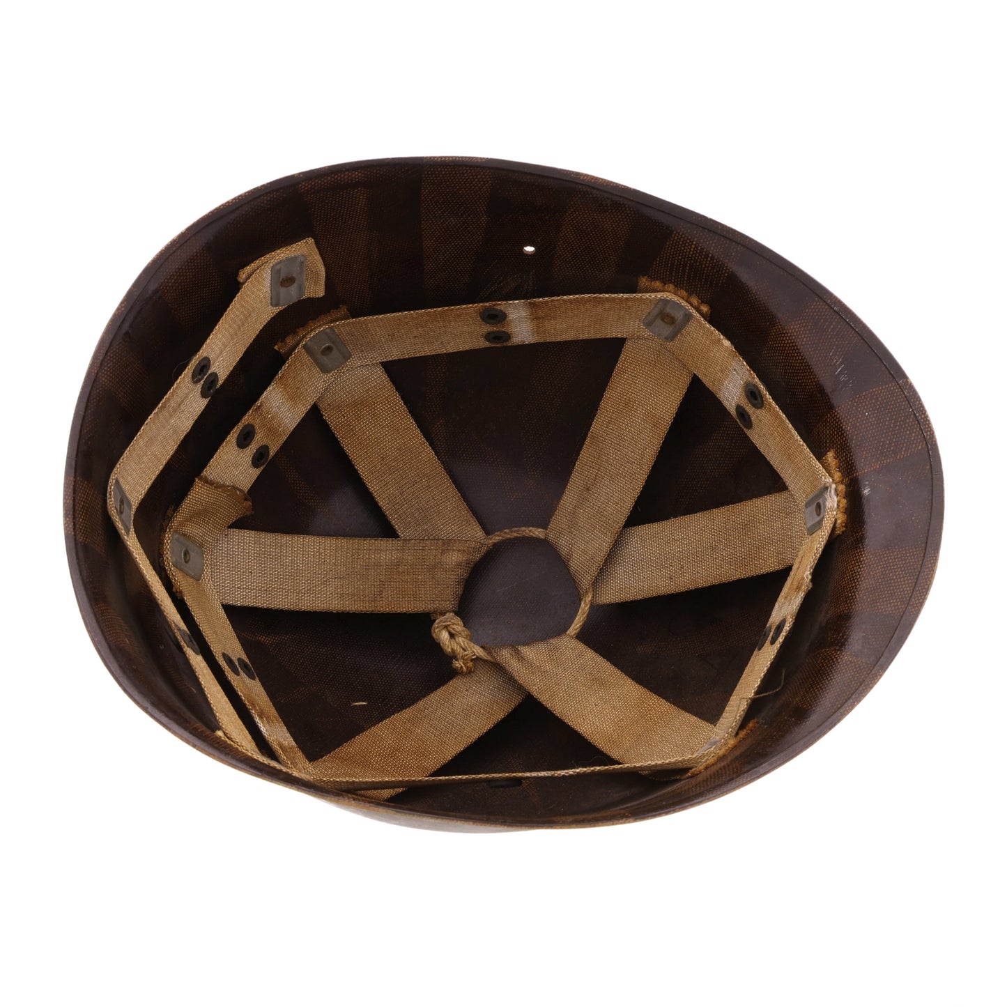 WWII U.S. Westinghouse M-1 Helmet Liner with Rayon Suspension (1942)