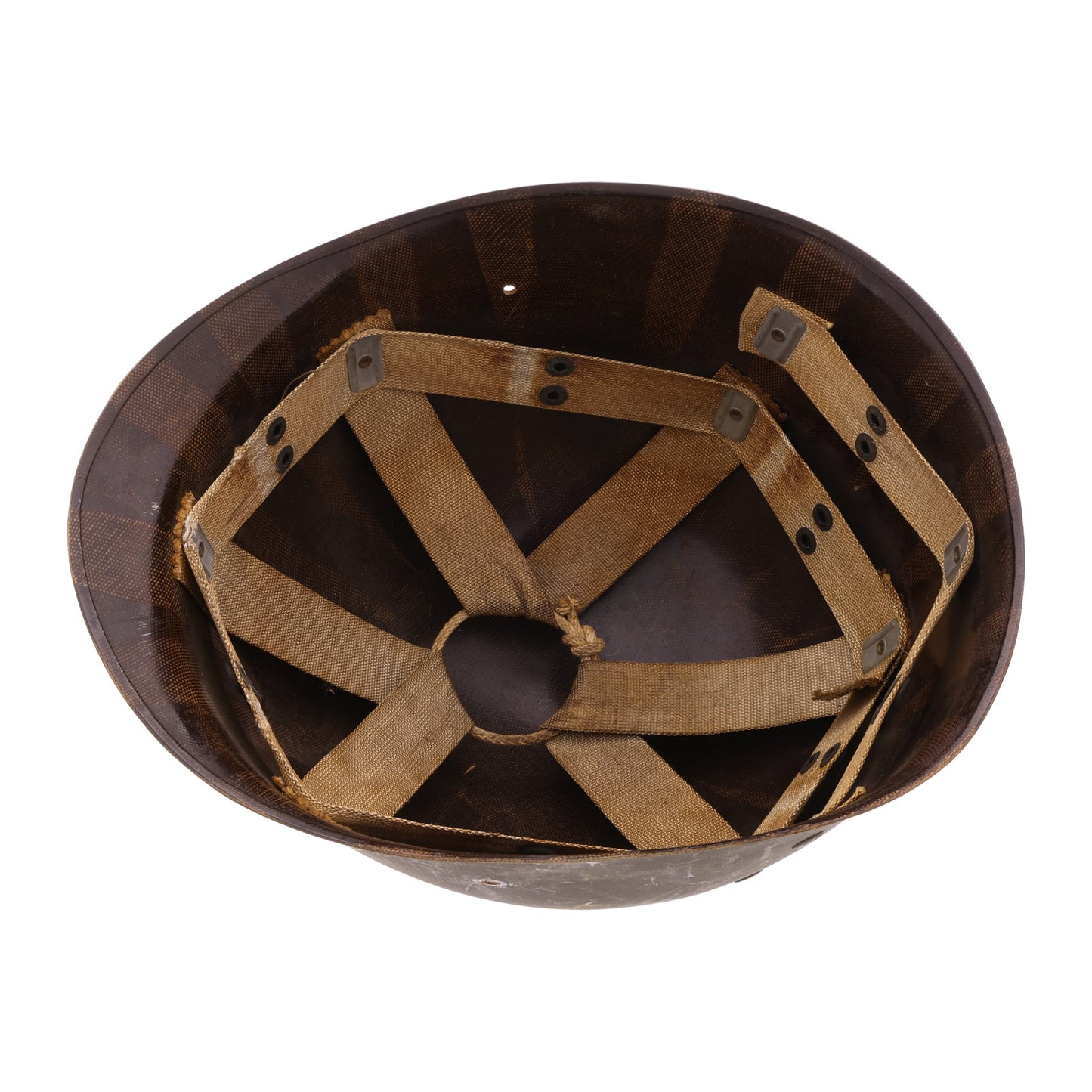 WWII U.S. Westinghouse M-1 Helmet Liner with Rayon Suspension (1942)
