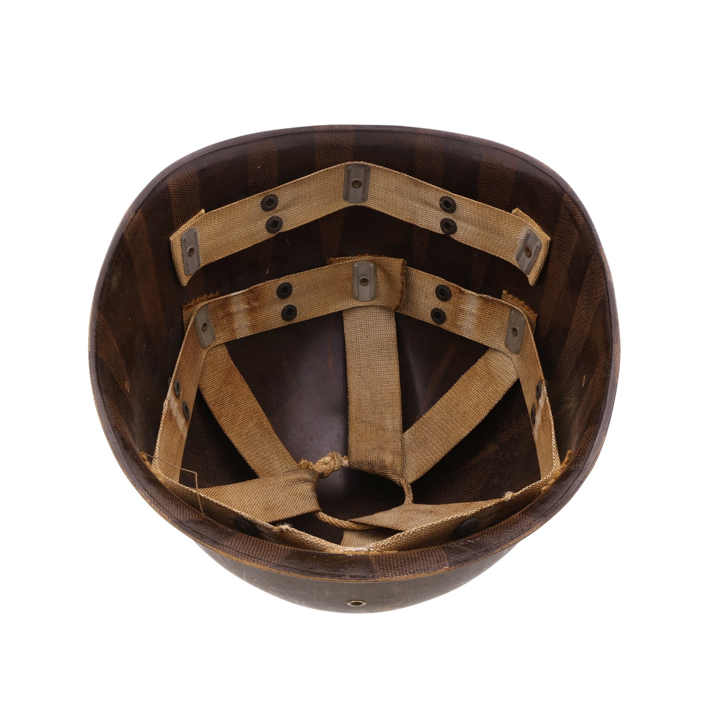 WWII U.S. Westinghouse M-1 Helmet Liner with Rayon Suspension (1942)