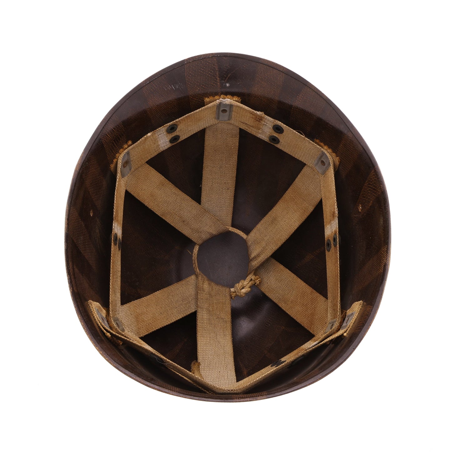 WWII U.S. Westinghouse M-1 Helmet Liner with Rayon Suspension (1942)