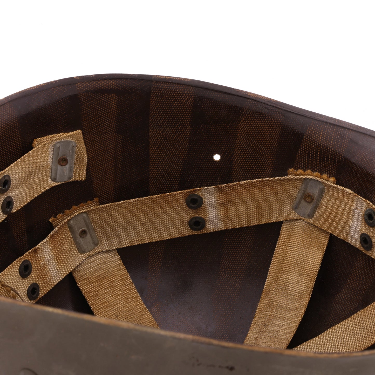 WWII U.S. Westinghouse M-1 Helmet Liner with Rayon Suspension (1942)
