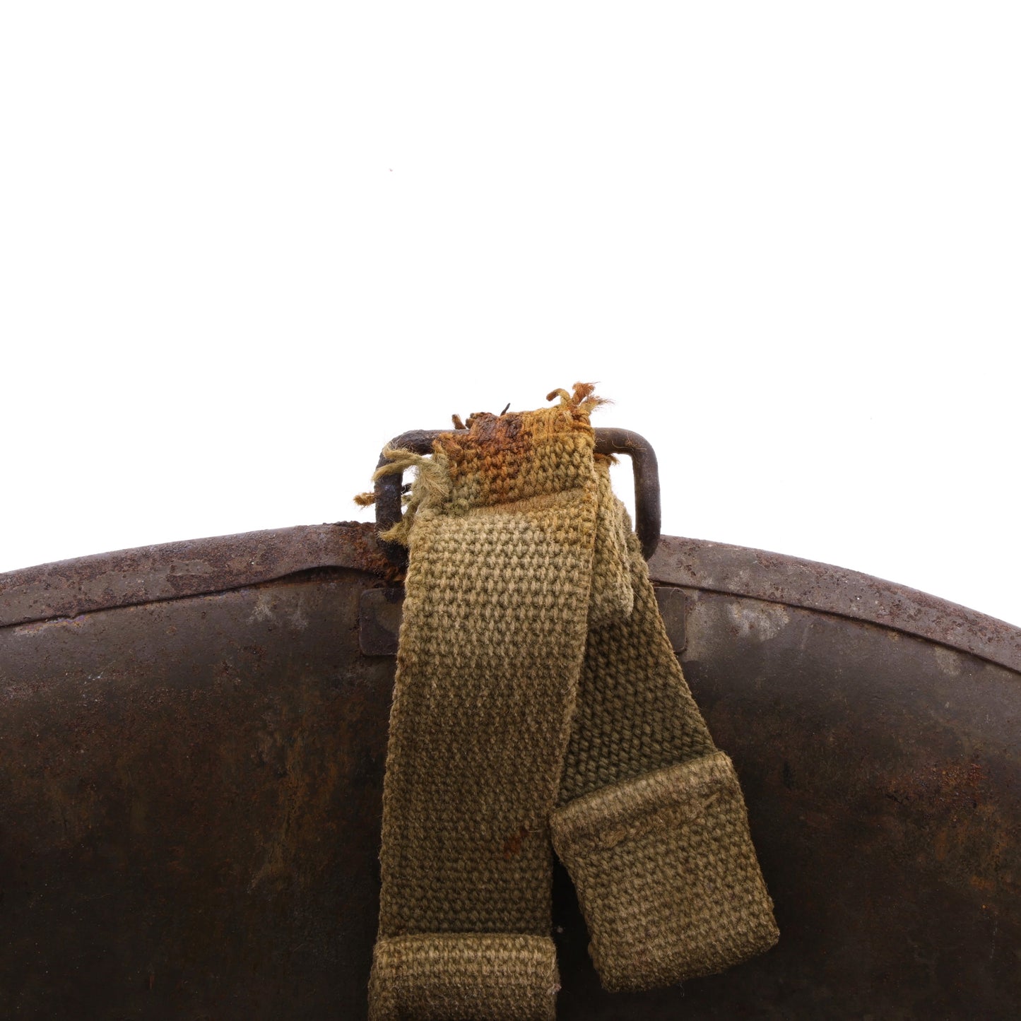 WWII U.S. McCord Front Seam Swivel Loop M-1C Paratrooper Helmet Shell (1944)