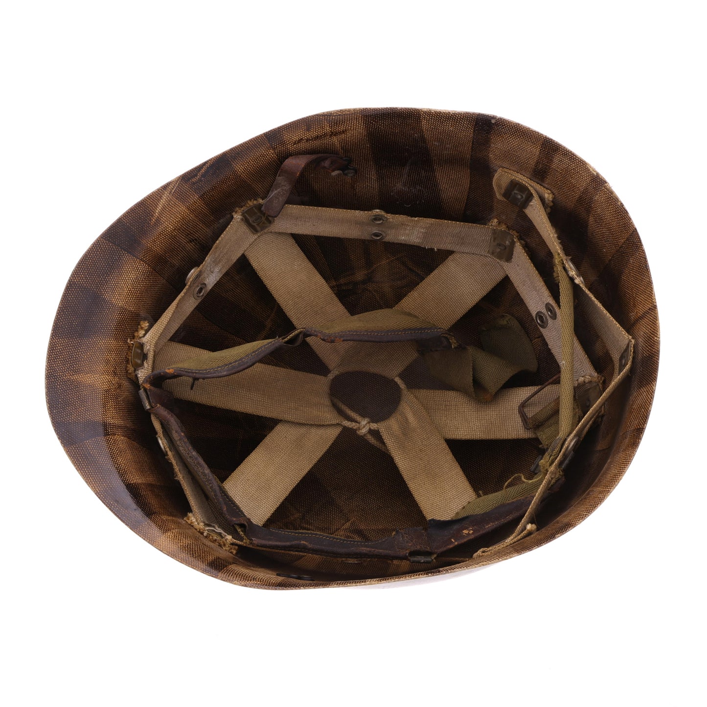 WWII U.S. Prototype M-1 Helmet Liner with Rayon Suspension (1942)
