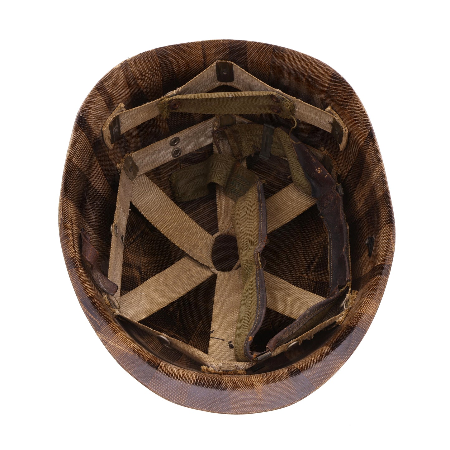 WWII U.S. Prototype M-1 Helmet Liner with Rayon Suspension (1942)