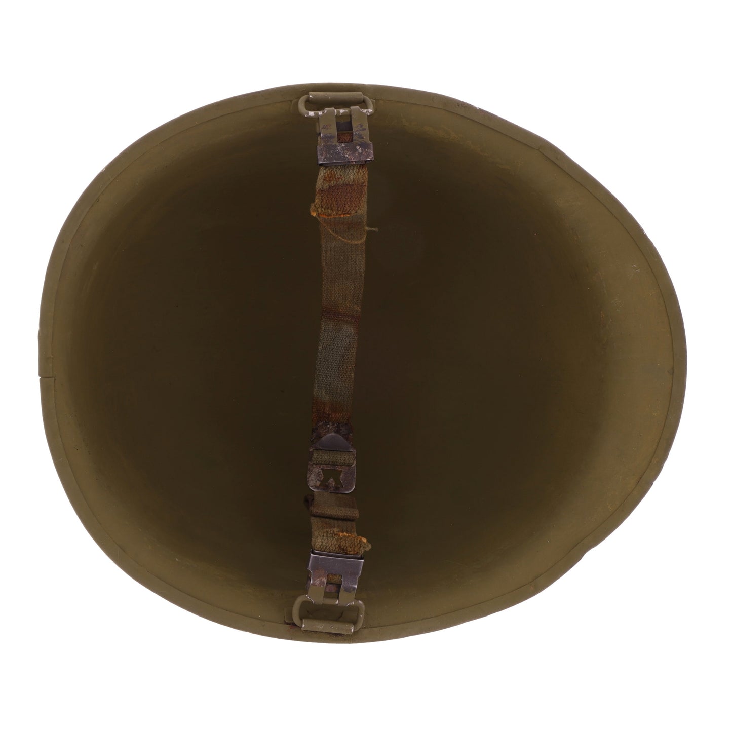 Vietnam War U.S. Schlueter Swivel Loop M-1 Helmet & Liner Set with Camouflage Cover (1944-64)