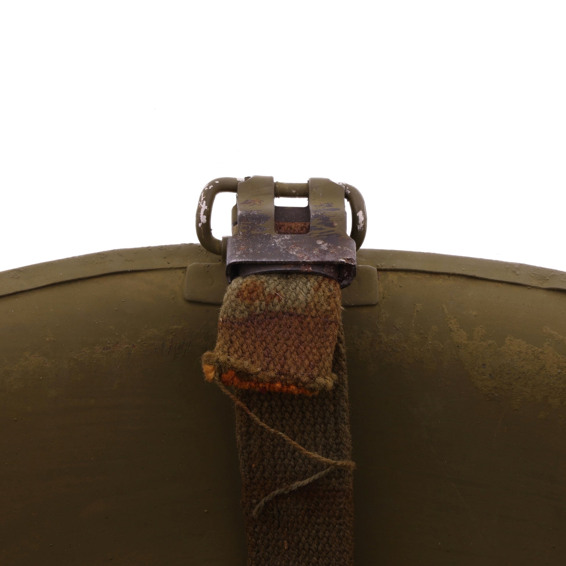 Vietnam War U.S. Schlueter Swivel Loop M-1 Helmet & Liner Set with Camouflage Cover (1944-64)