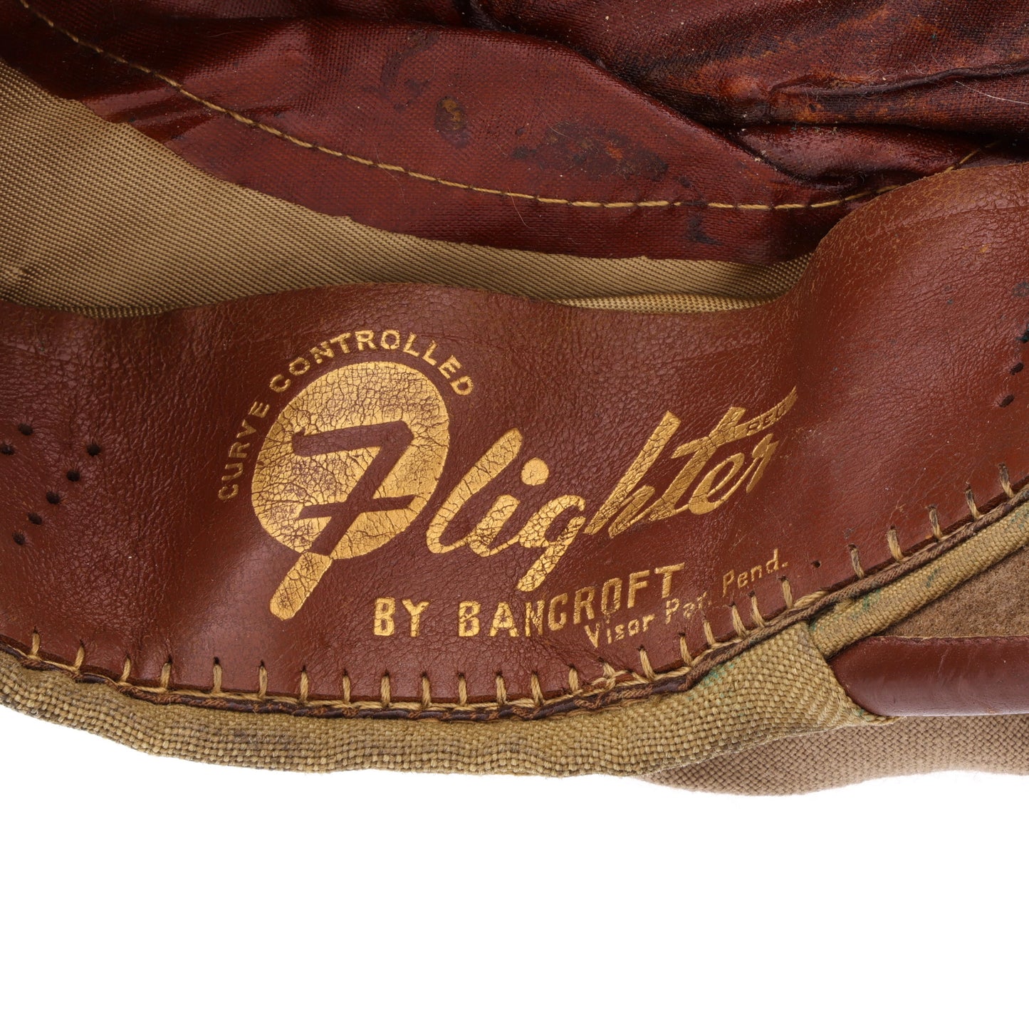 WWII USAAF Officer's Khaki "Flighter" Crusher Cap by Bancroft Cap Co. (Size 7 1/8)