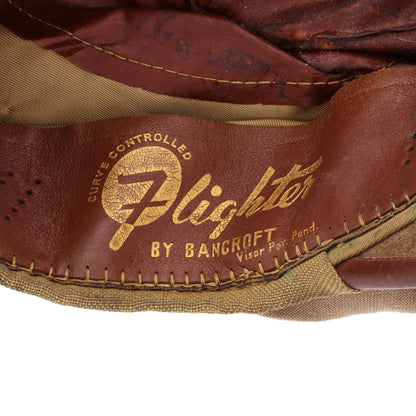 WWII USAAF Officer's Khaki "Flighter" Crusher Cap by Bancroft Cap Co. (Size 7 1/8)