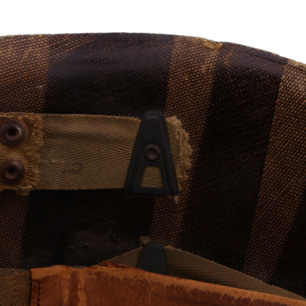 WWII USMC Shore Party Westinghouse M-1 Helmet Liner with Headband & Neckband (1944-45)