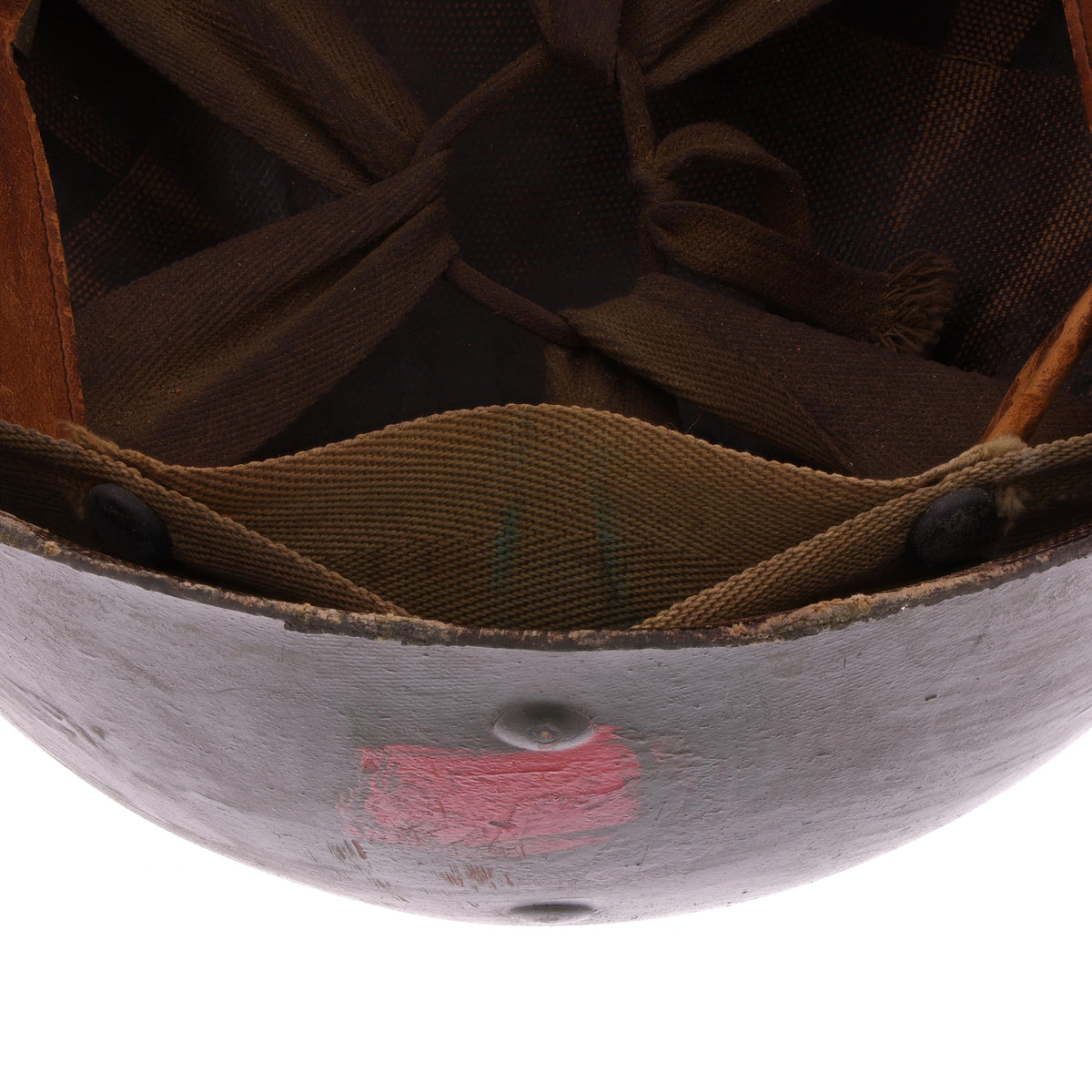 WWII USMC Shore Party Westinghouse M-1 Helmet Liner with Headband & Neckband (1944-45)