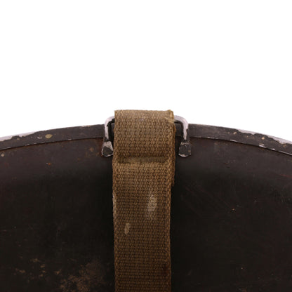 WWII USN McCord Fixed Loop M-1 Helmet & Westinghouse Liner Set with Painted Initials (1942-43)
