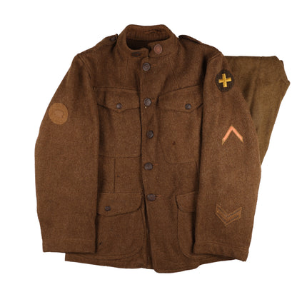 WWI U.S. Army 33rd Infantry Division Cook's M1917 Service Tunic & Breeches by Siegel Bros. & Goodman