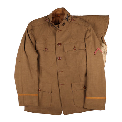 WWI U.S. Army 81st Field Artillery Battalion Officer's Private Purchase M1917 Service Tunic & Breeches