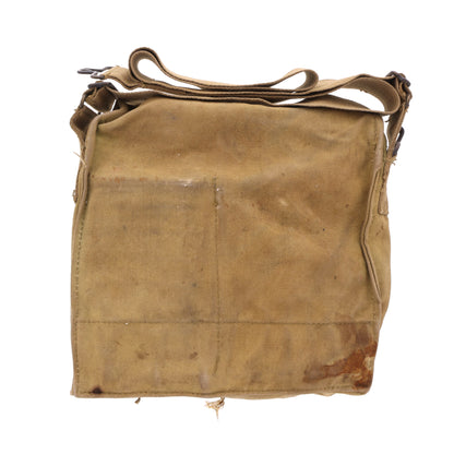 WWI U.S. Army M1917 SBR Gas Mask Respirator Bag with Contents Identified to Walter A. Skelton