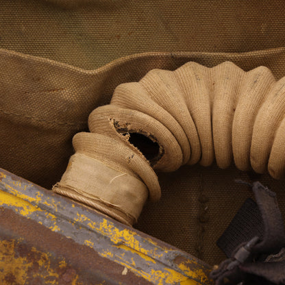 WWI U.S. Army M1917 SBR Gas Mask Respirator Bag with Contents Identified to Walter A. Skelton