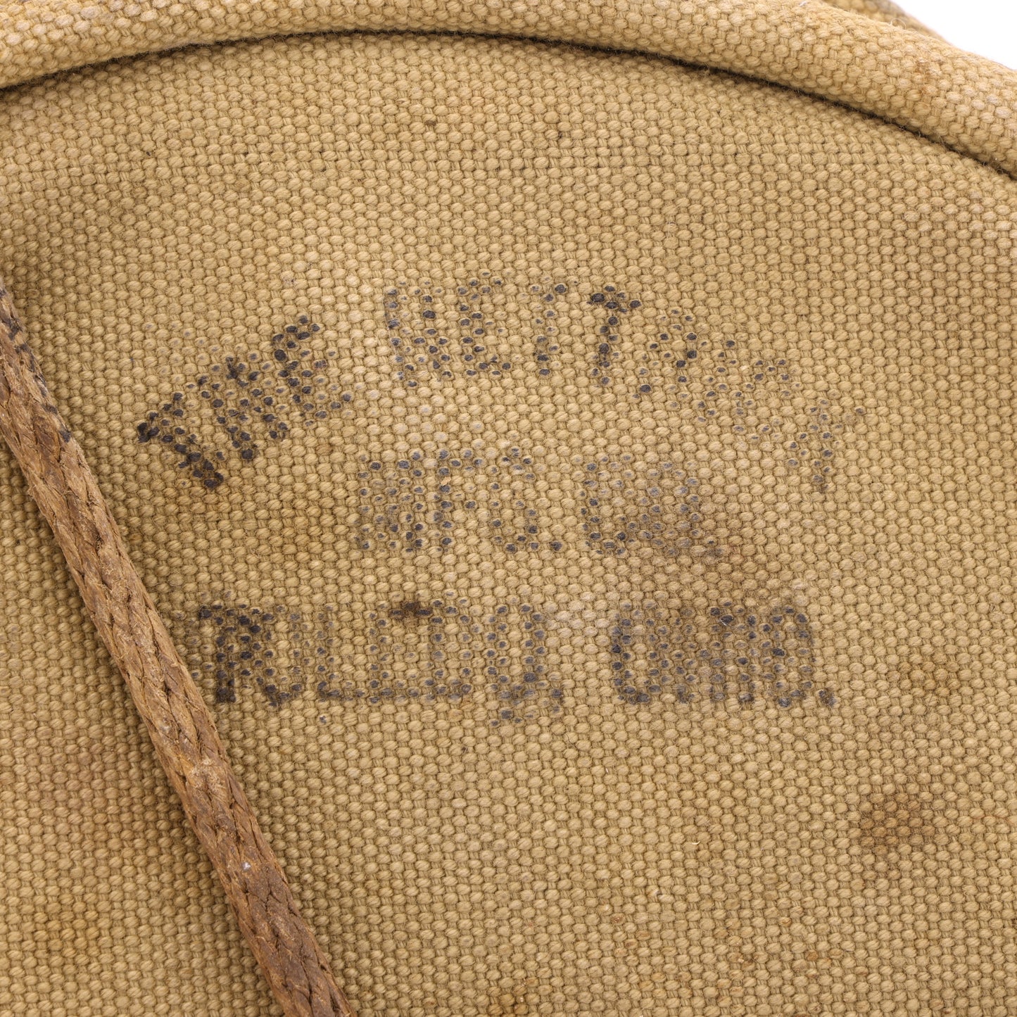 WWI U.S. Collapsible Canvas Water Bucket by The Hettrick Mfg. Co. (1918)