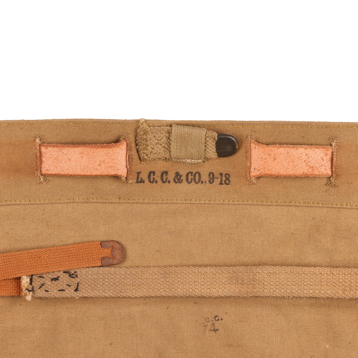 WWI U.S. M1910 Haversack Pack Tail by L. C. Chase & Co. (1918)