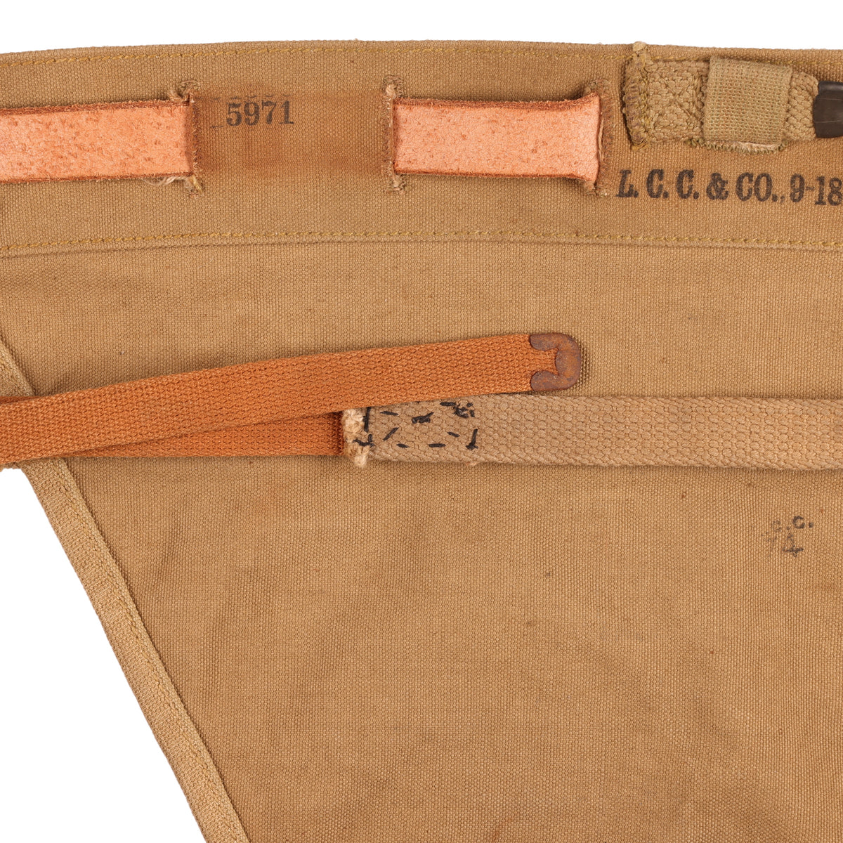WWI U.S. M1910 Haversack Pack Tail by L. C. Chase & Co. (1918)