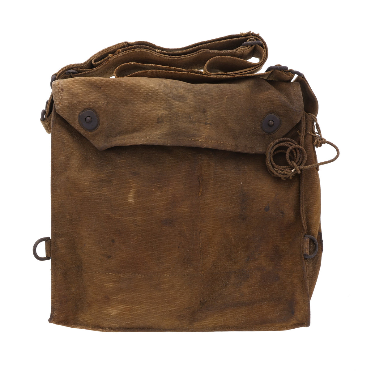 WWI U.S. Army M1917 SBR Gas Mask Respirator Bag with Contents 