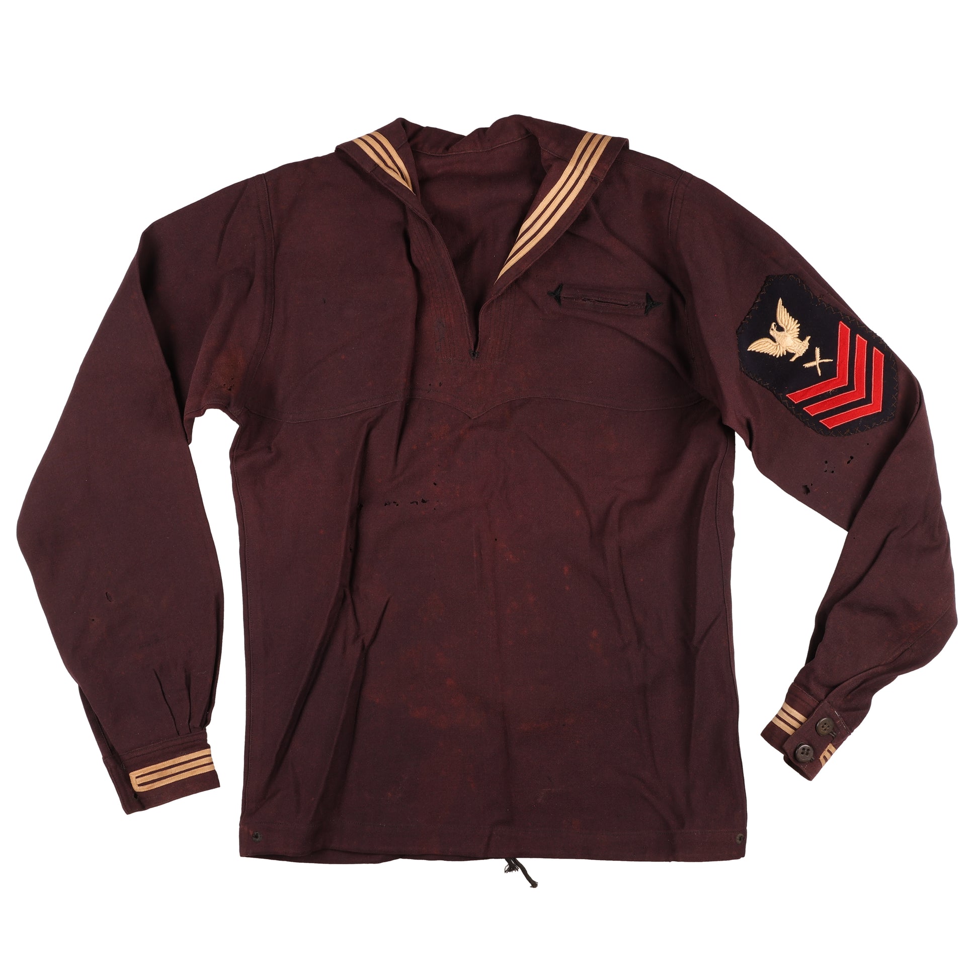 WWI USN Enlisted Man's Service Dress Blue & White Uniforms with Barracks Bag Identified to Y1c Bonnie H. Murchison