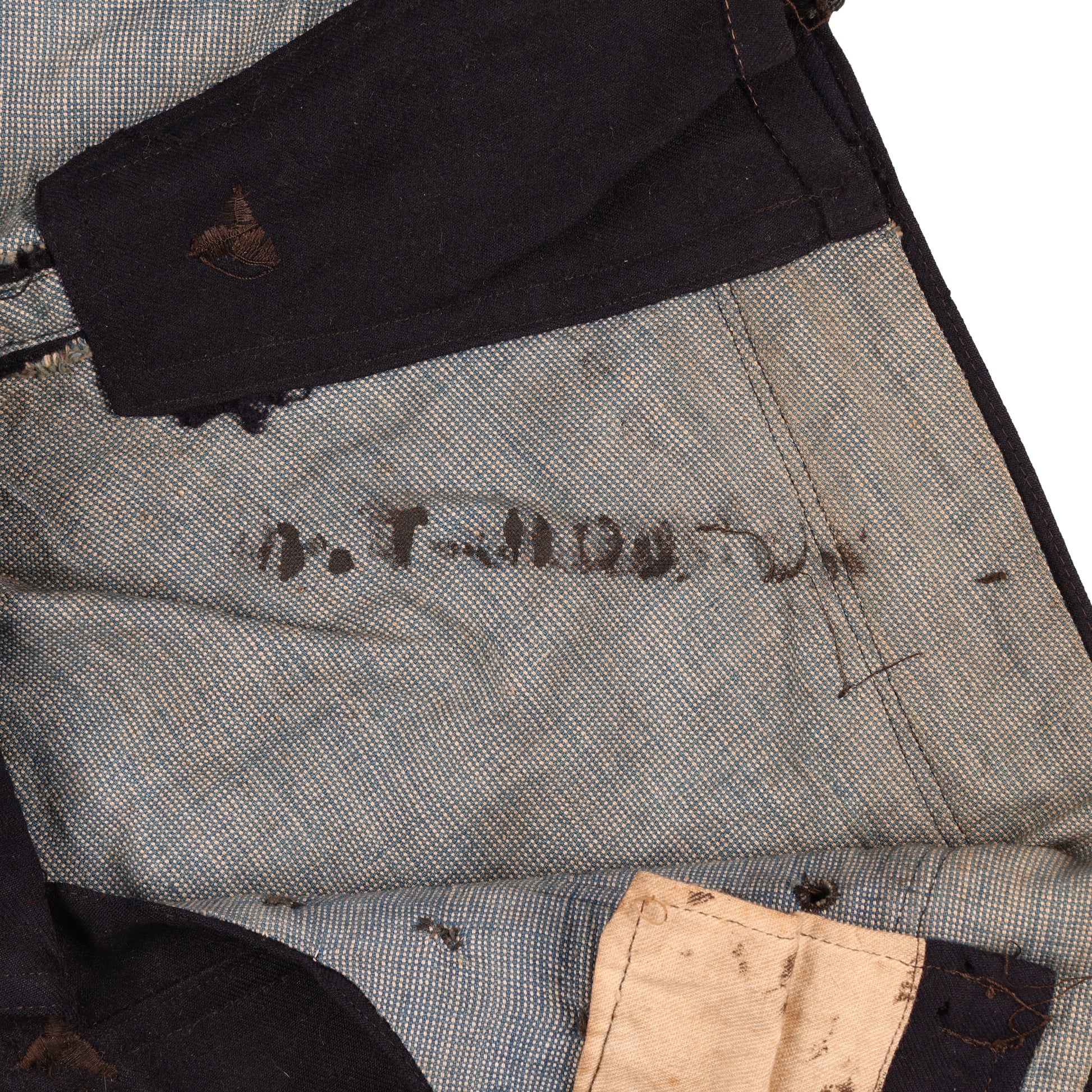 WWI USN Enlisted Man's Service Dress Blue & White Uniforms with Barracks Bag Identified to Y1c Bonnie H. Murchison